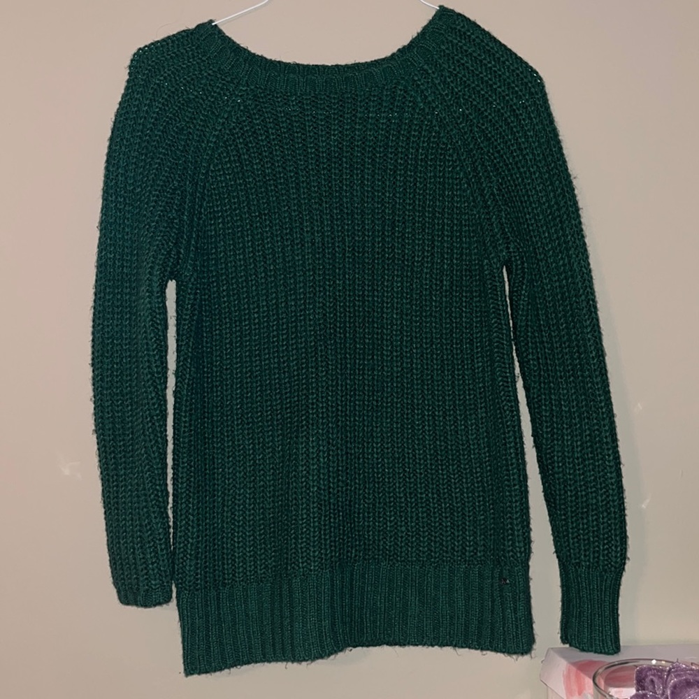 American Eagle size s green jegging sweater